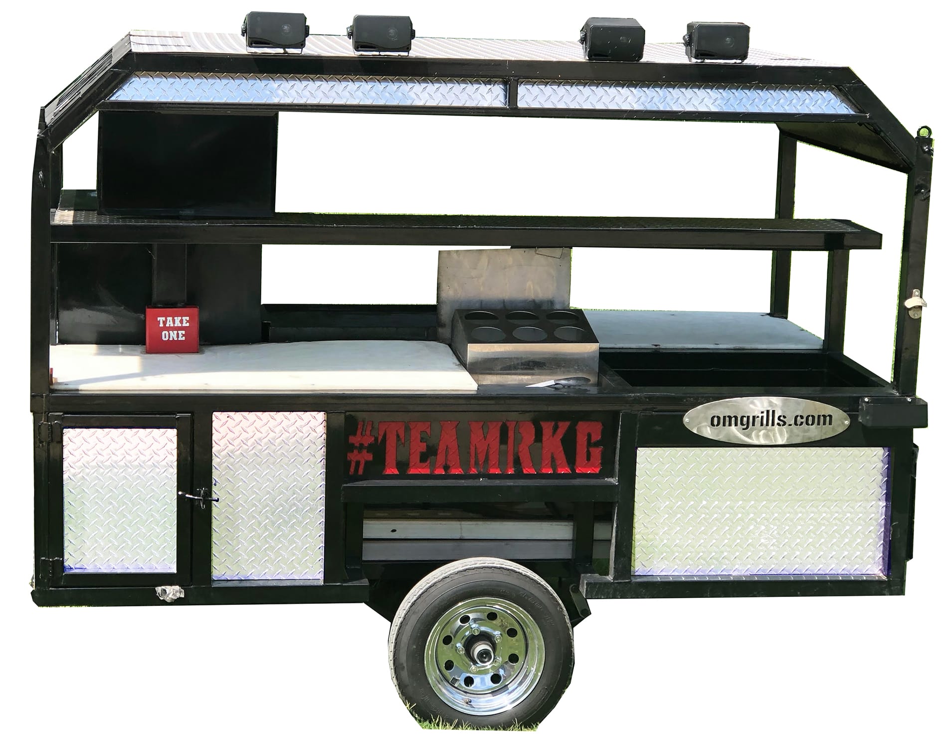 OMG Grills Custom fully loaded trailers & grill trailers under 10k